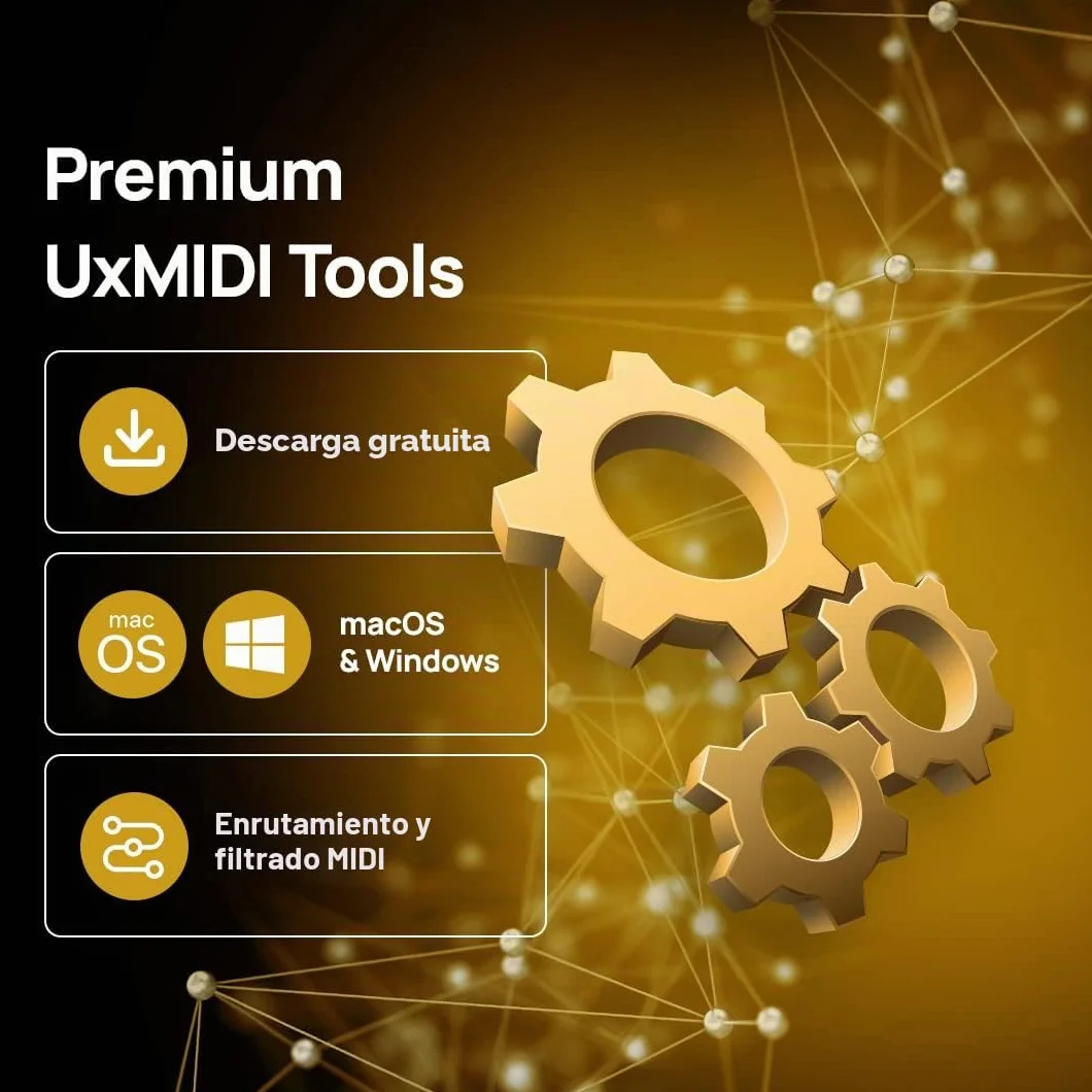 CME U6MIDI Pro – Interfaz MIDI con Router, Mapeo y Filtro, USB MIDI Plug & Play para Ordenadores, MIDI Independiente 3 Entradas / 3 Salidas para Merge, Split y Thru