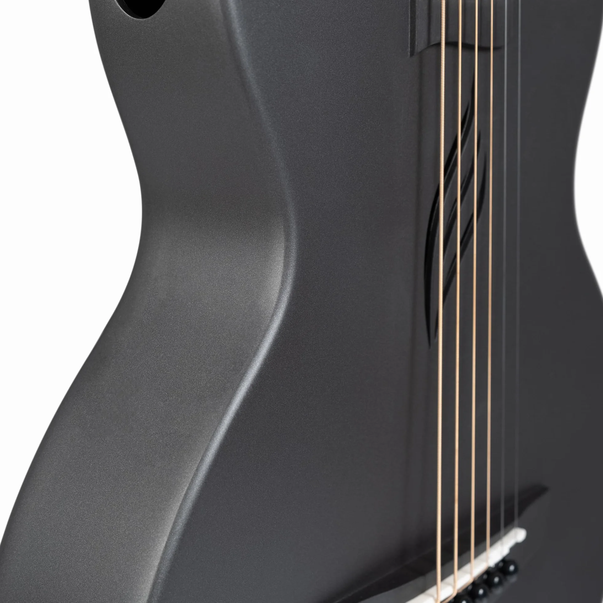 Cascha Guitarra acústica de fibra de carbono para principiantes, guitarra acústica para adultos, incluye funda, correa, paño de limpieza, púas y cuerdas de repuesto