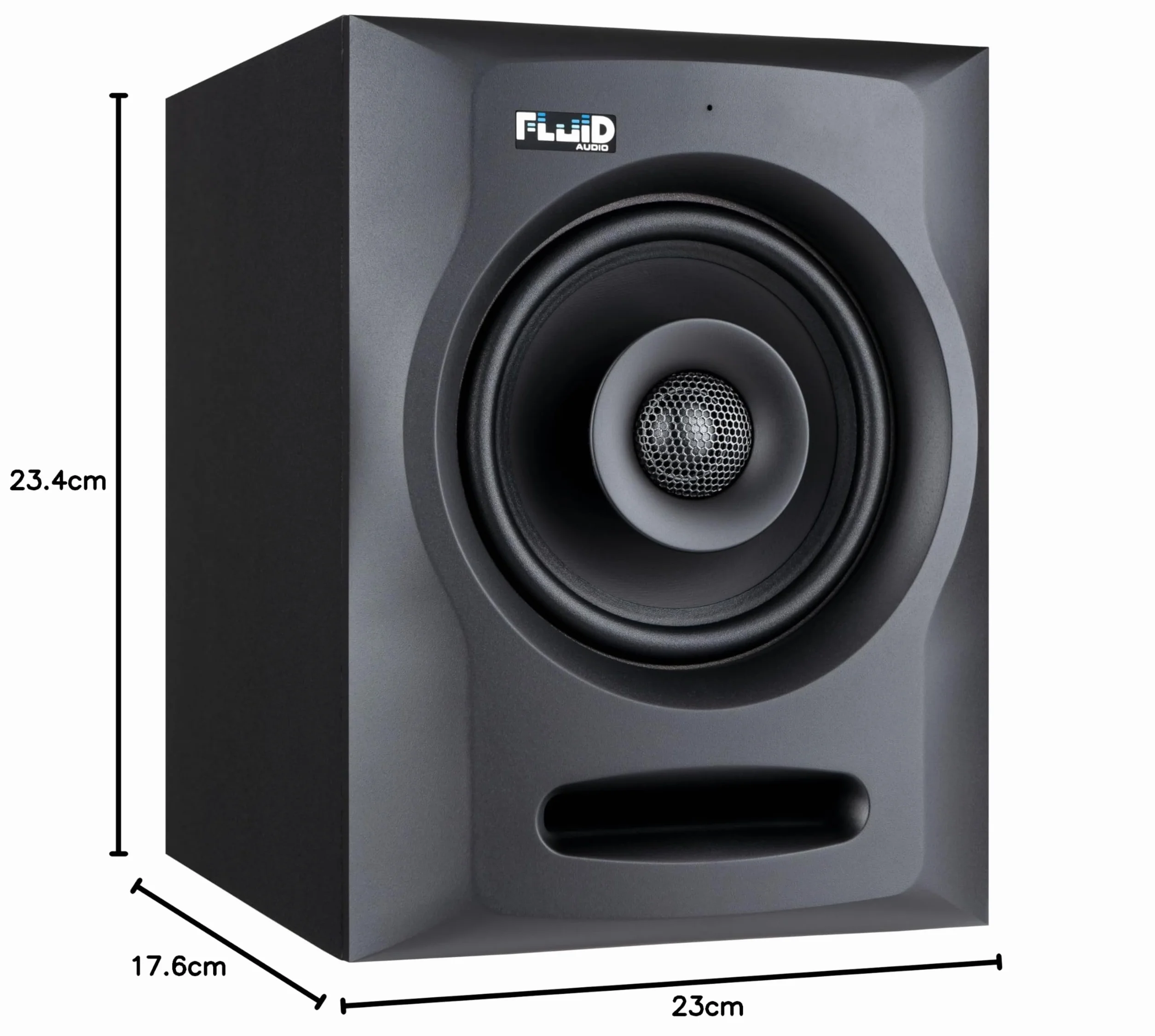 Fluid Audio FX50 V2 altavoces de monitor de campo cercano (monitores de estudio activos, controladores coaxiales de 2 vías, 60 W RMS, ideal para estudios domésticos y grabaciones profesionales), negro