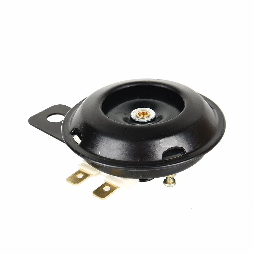 Altavoces de bocina 105db impermeables redondos 12V 1.5A universal para motocicleta coche scooter kit fuerte negro altavoz de cuerno alto