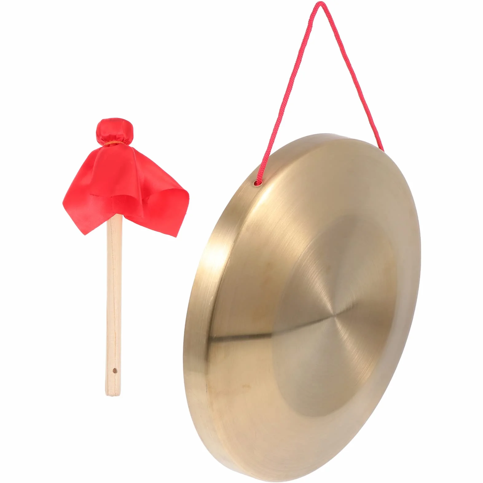 Generic - Gong con de 32 cm, diseño tradicional Tam Tam Gong tradicional chino Percussion Instrument Cobre Decorativo Chau Gong para el hogar o la oficina