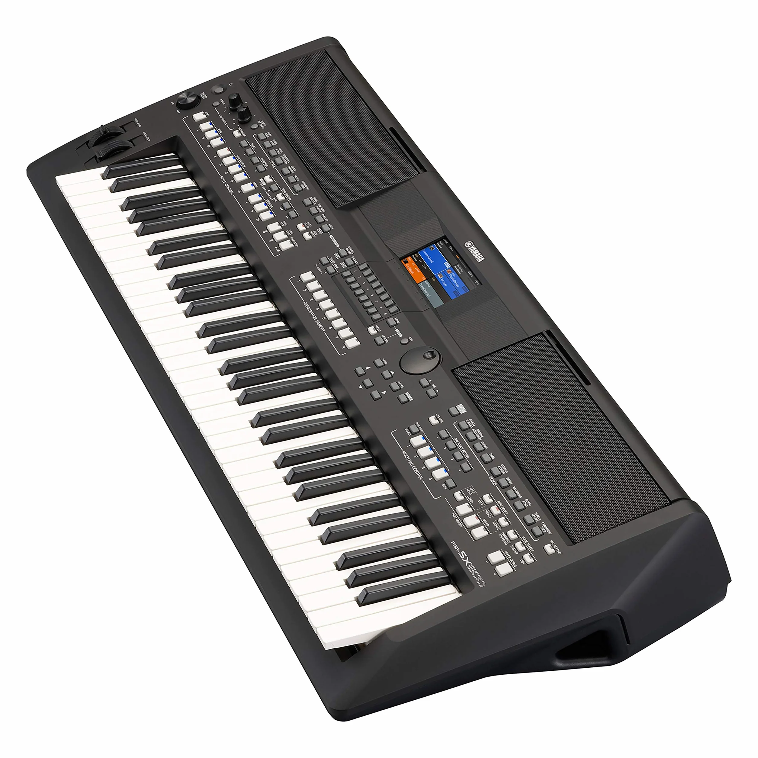 Yamaha PSR-SX600 Digital Keyboard - Teclado digital de calidad para las workstations con 850 voces de instrumentos auténticos y estilos de DJ, 61 teclas sensibles a la pulsación, en negro