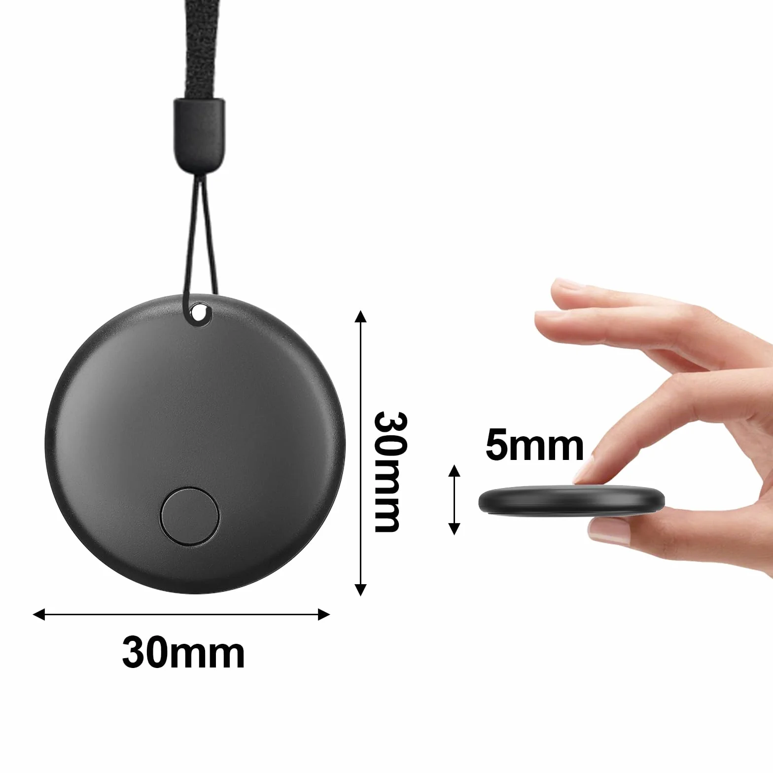 2 Unidades de Android Smart Tag,GPS Tracker Compatible con Google Find My Device,Android GPS Tag Alternative,Bluetooth Tracker para Maletas, Mochilas, Carteras