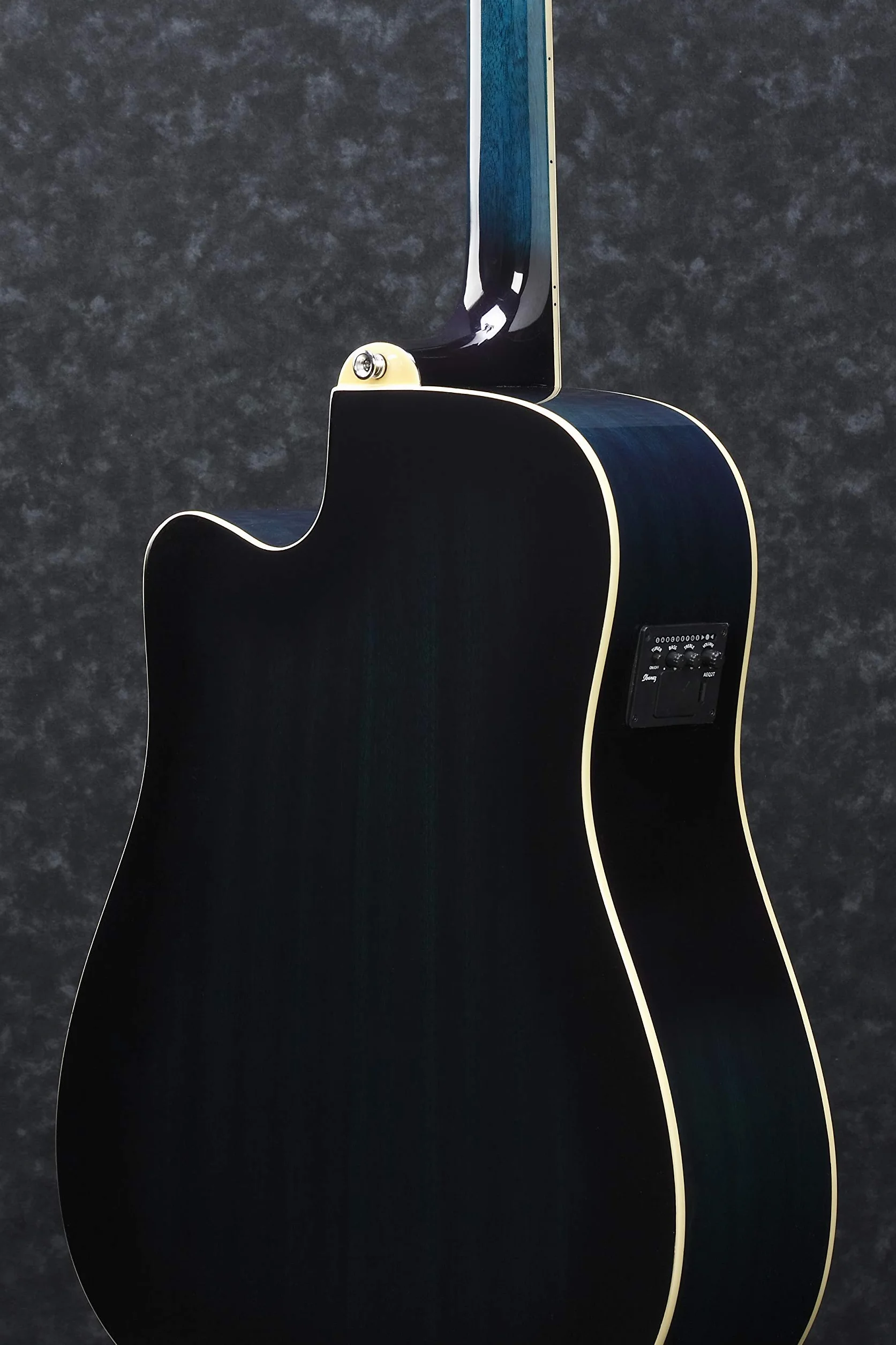 Ibanez PF15ECE-TBS Guitarra electroacústica, Transparente Blue Sunburst