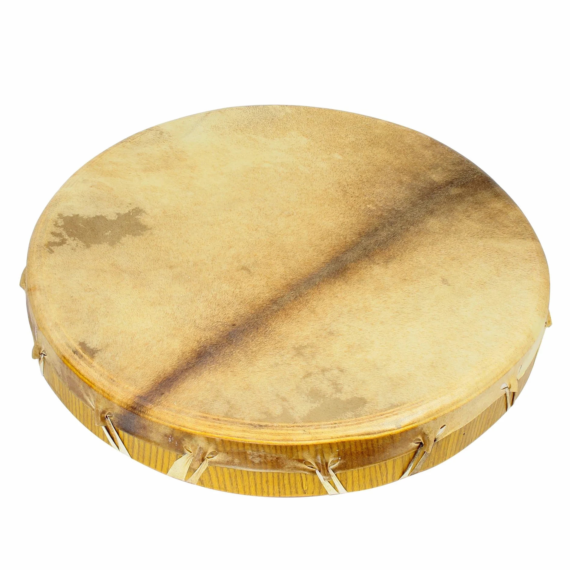 Tambor de chamán (40 cm de diámetro tambor de marco redondo piel de cabra Shaman Drum incluye mazo
