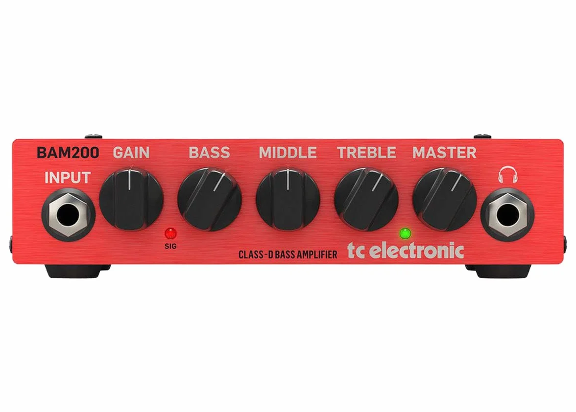 TC Electronic BAM200 Cabezal de bajo ultracompacto de 200 vatios con tecnología de amplificador de clase D