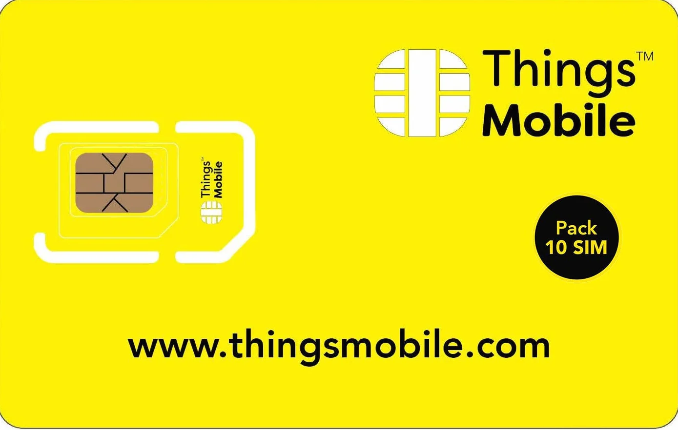 Pack 10 tarjetas SIM Things Mobile Prepago IOT M2M Cobertura Global