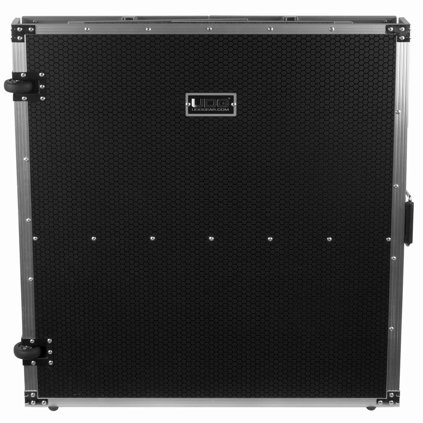 UDG FlightCase - Mesa de DJ Plegable + (Ruedas), Color Plateado MK2