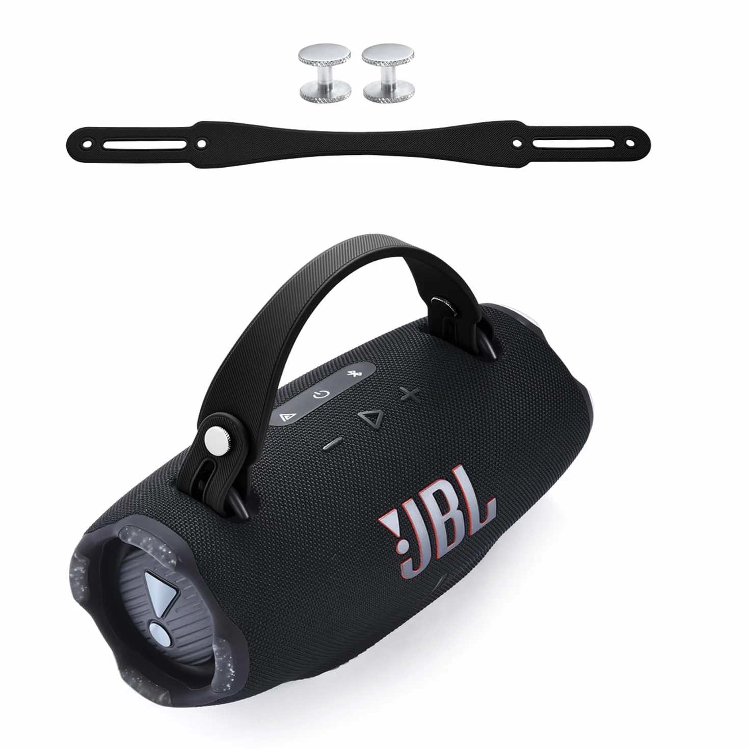 Correa de Transporte para JBL Xtreme 5/Xtreme 4/Xtreme 3/Xtreme 2 - Altavoz Bluetooth portátil,para JBL Xtreme 5/4/3/2 Mango Extraíble Accesorios de Silicona(Negro)