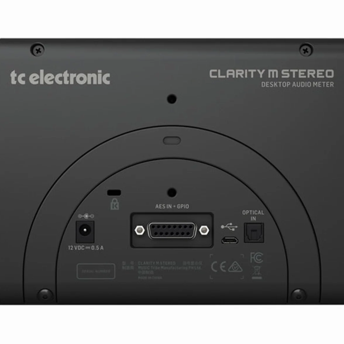 Medidor de audio estéreo TC Electronic CLARITY M STEREO con pantalla de alta resolución de 7" y conexión USB para medición enchufable