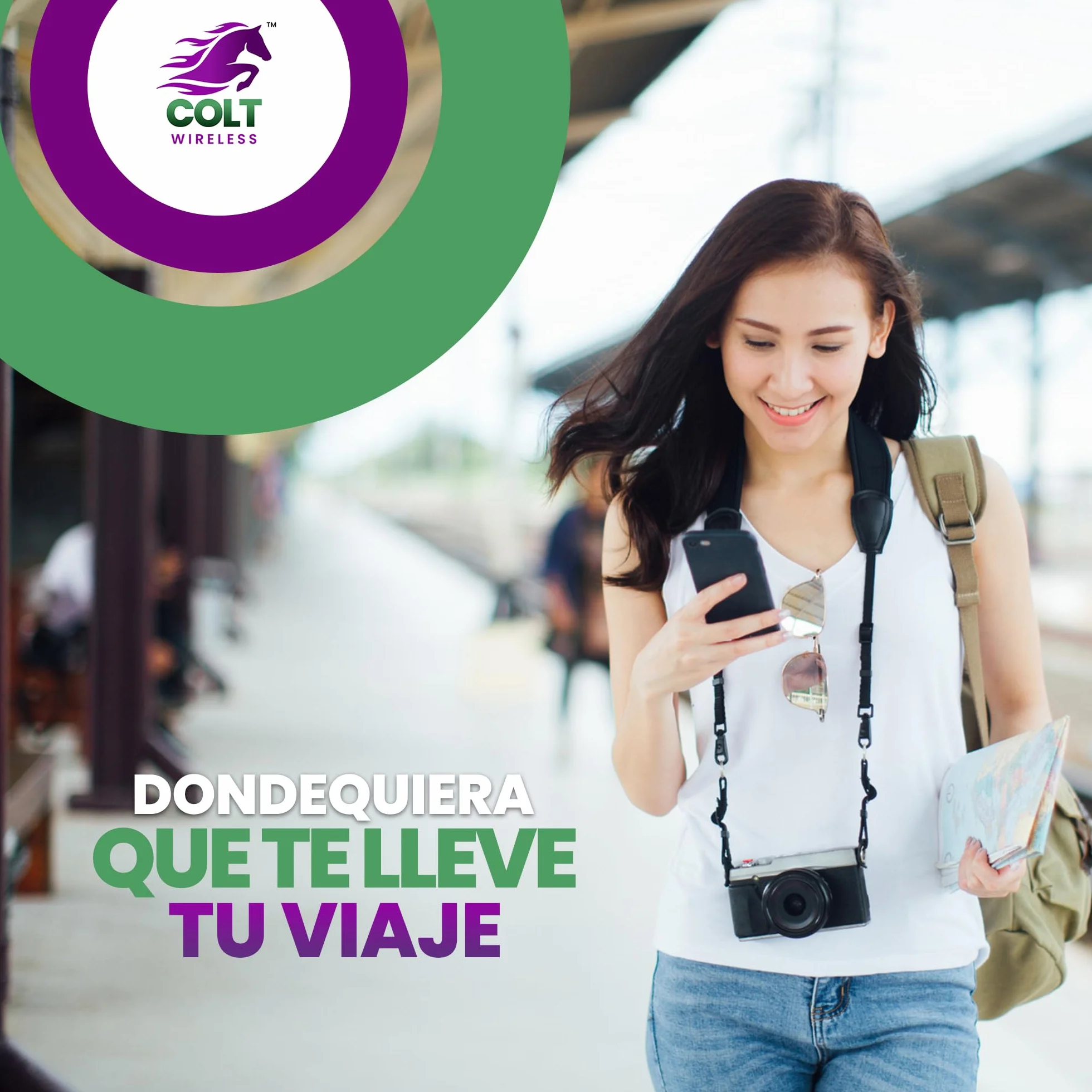 Tarjeta SIM Prepago Física Colt Wireless de 30 Días Desde EE. UU. con 15GB de Datos 4G LTE/5G Ilimitados, Llamadas y SMS a más de 90 Países, Plan Prepago con Hotspot Móvil, Activación Fácil