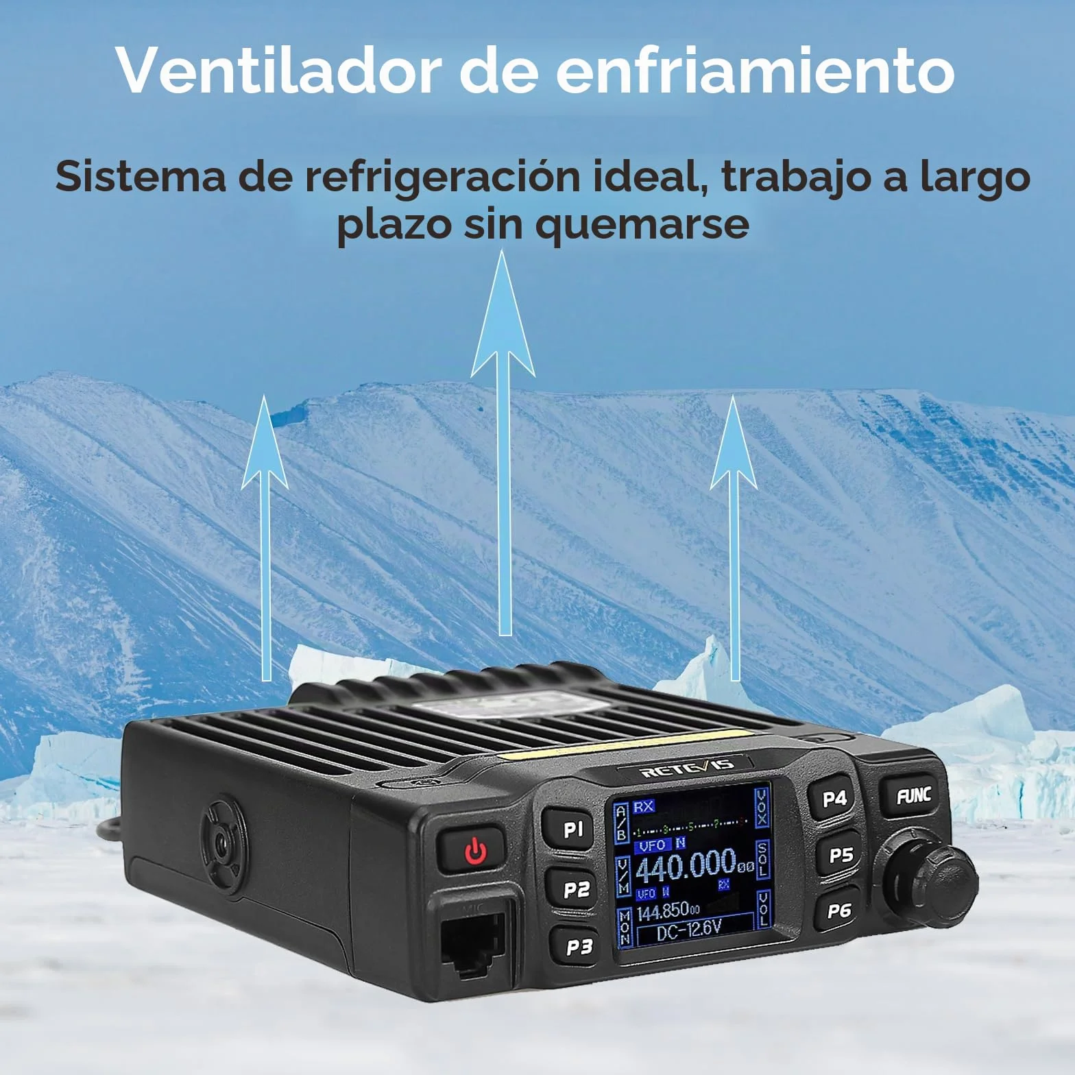 Retevis RT95 Emisoras Coche Doble Banda de Radioaficionado, Profesional, Canales DTMF TFT con Función Escaneo y Contraseña Mini Móvil