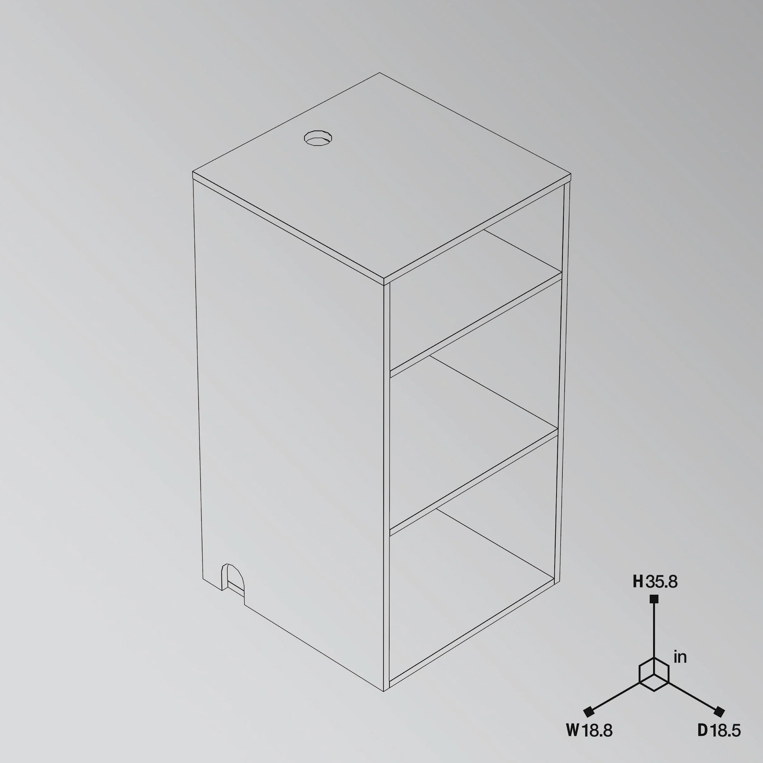 Glorious Modular Mix Rack Blanco - Dos Grandes Compartimentos para Discos de 12'' y un Compartimento para Discos de 7'', El área de Almacenamiento Ofrece Espacio Suficiente para un Tocadiscos