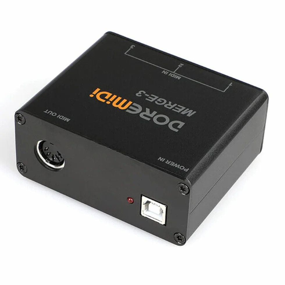 MERGE-3 MIDI Merger-3 Entrada 2 Salidas MIDI Soporte USB Power