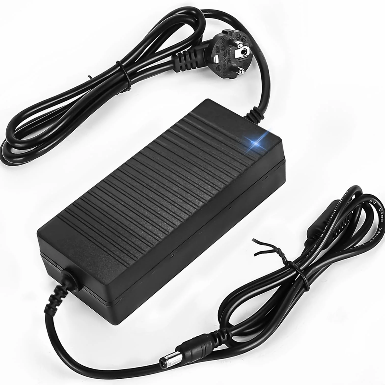 Adaptador de alimentación de 12V 10A: transformador LED 120W adaptador de corriente de alimentación AC 110-240V a CC 12 voltios 10 A transformador de voltaje para tiras de LED, enrutadores, altavoces