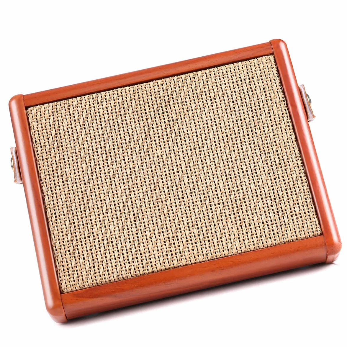 Amplificador de guitarra acústica de 15 W Amp AC-15 BT altavoz con entrada de micrófono, soporta volumen, graves, control de agudos, efecto de reverberación, batería recargable integrada