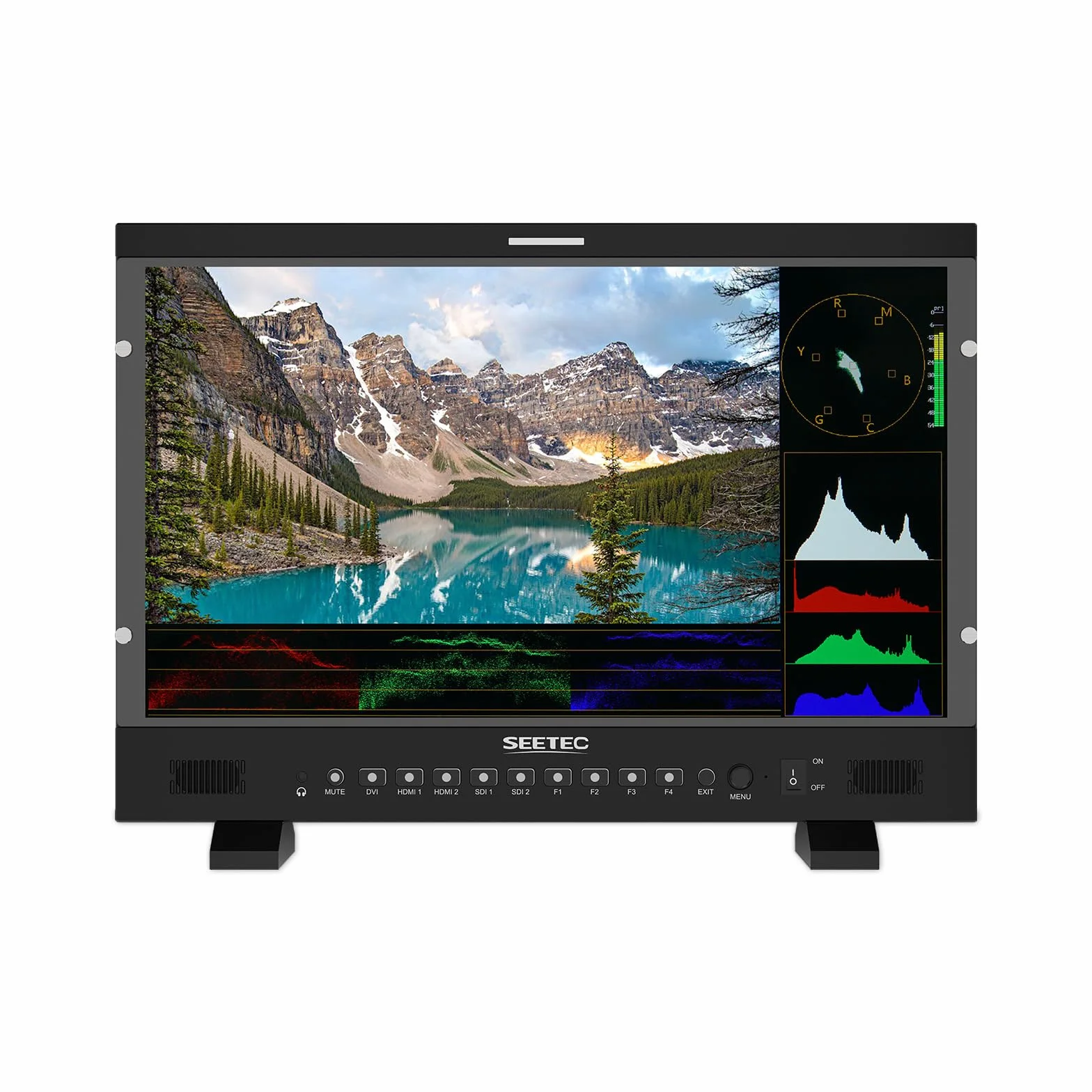 P215 Pro Monitor de producción Broadcast Director 1000nit de 21,5 Pulgadas con HDR de Forma de Onda LUT, Salida de Entrada HDMI 3G-SDI, Soporte HDMI 4K 60