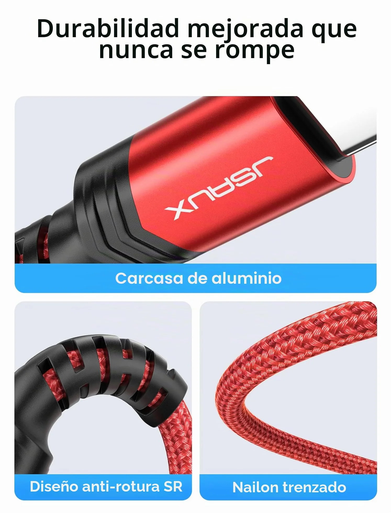 JSAUX Cable AUX USB C a Jack 3.5 mm, Adaptador Tipo C a 3.5 mm Macho, Audio Estéreo para Coche, Compatible con iPhone 17 Air/16/15 Pro MAX Plus, Galaxy S25 S24 S23 Ultra, Pixel 9, iPad Pro