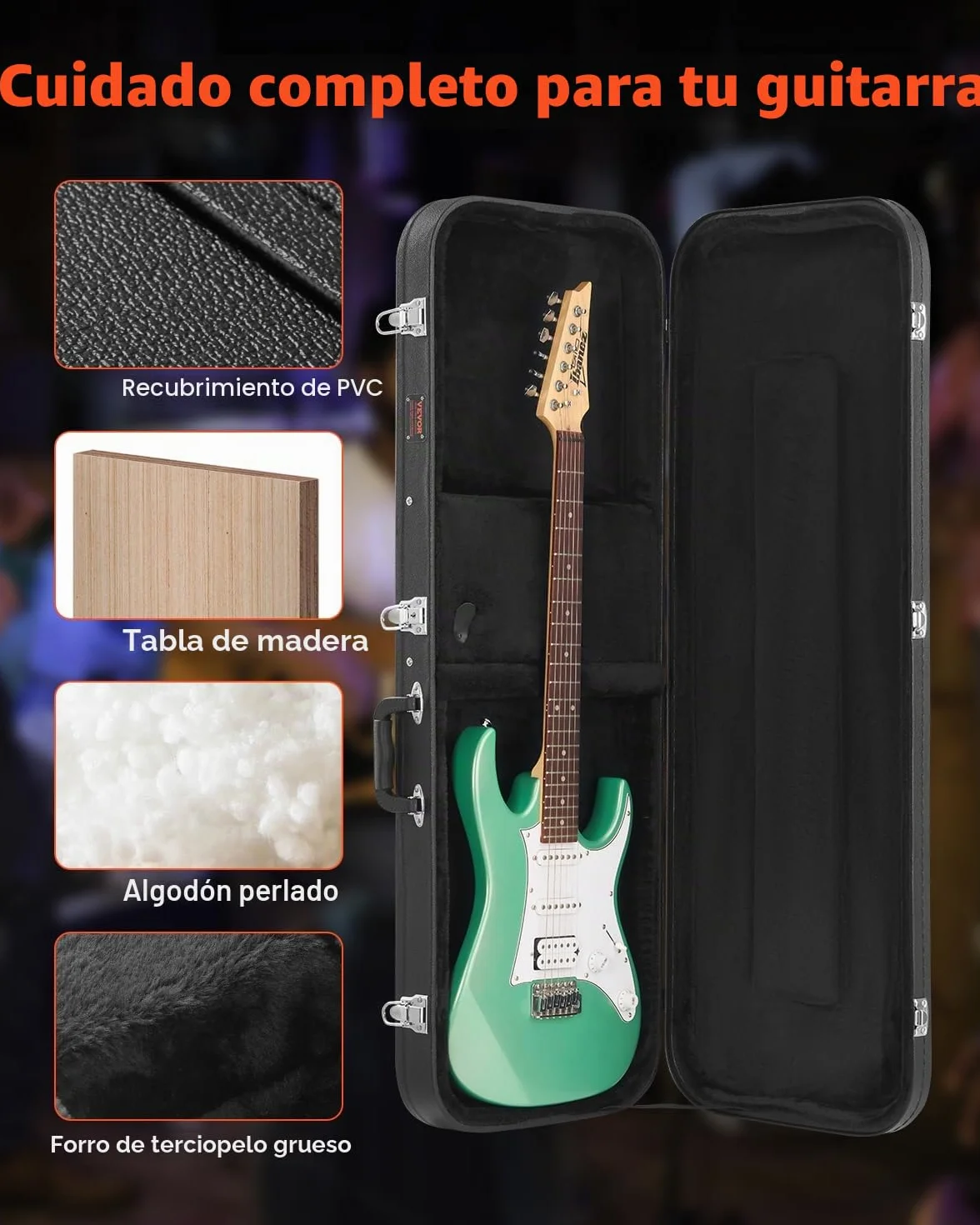 VEVOR Estuche Rígido para Guitarra