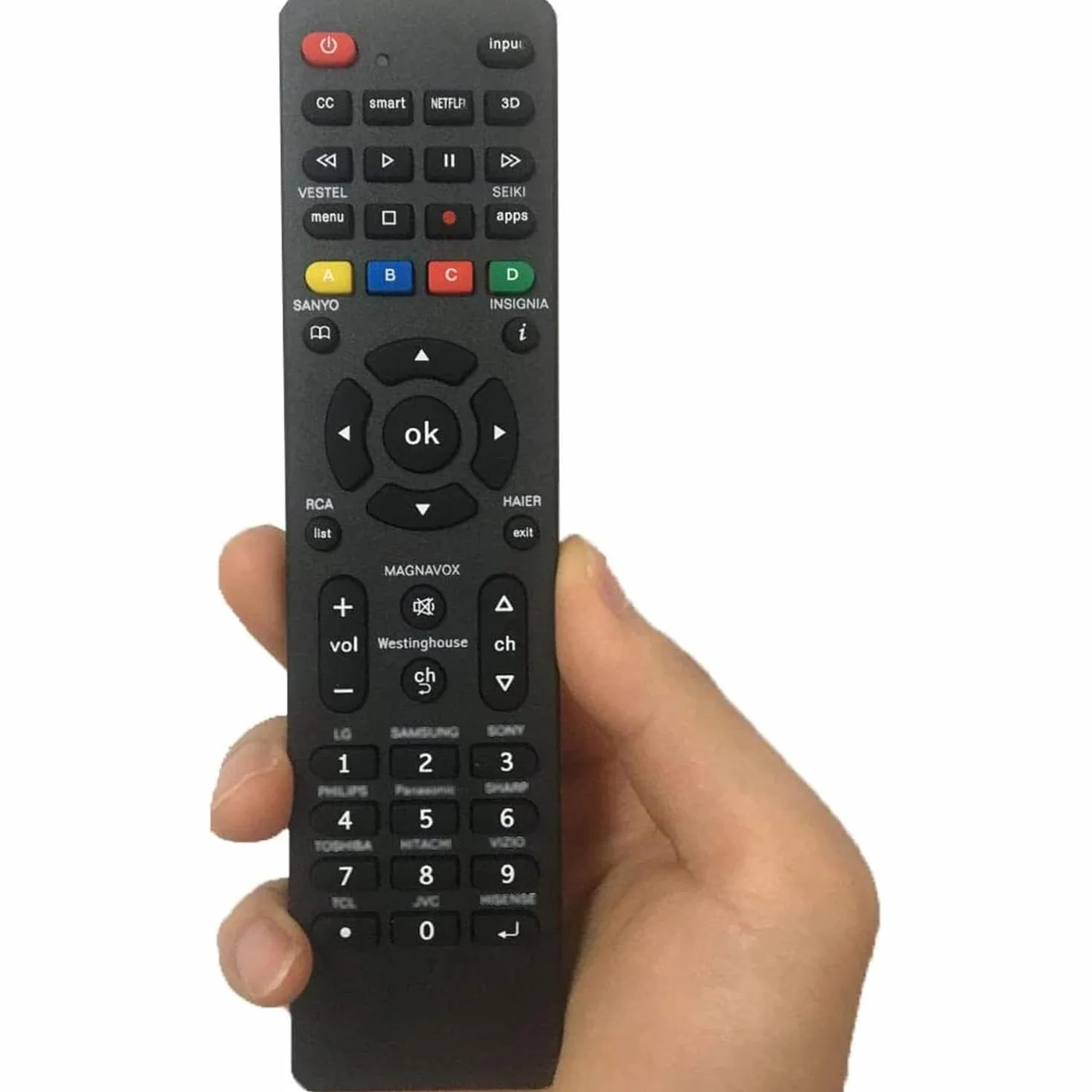 Universal Remote Control for Samsung Vizio LG Sony Panasonic Smart TV