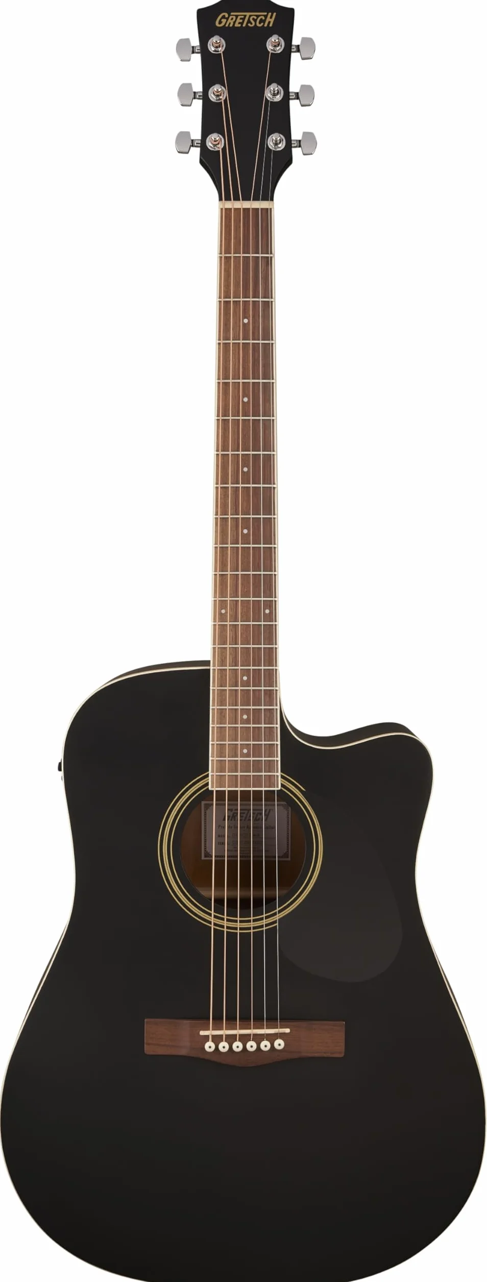 Gretsch Prelude D100CE Dreadnought Electro-Acústica, Negro. Guitarra ideal para principiantes