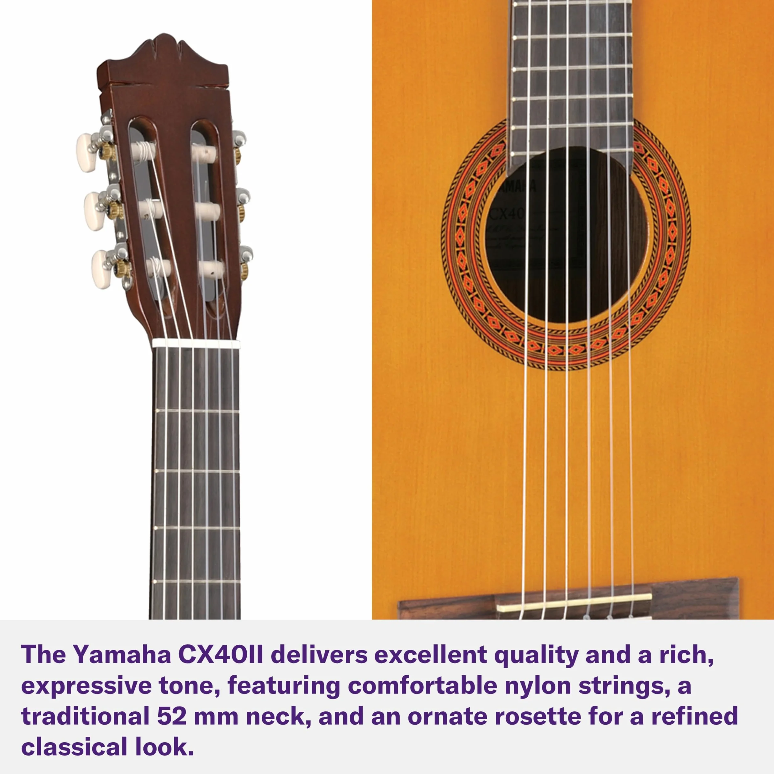 Yamaha CX40 II - Tapa de pícea