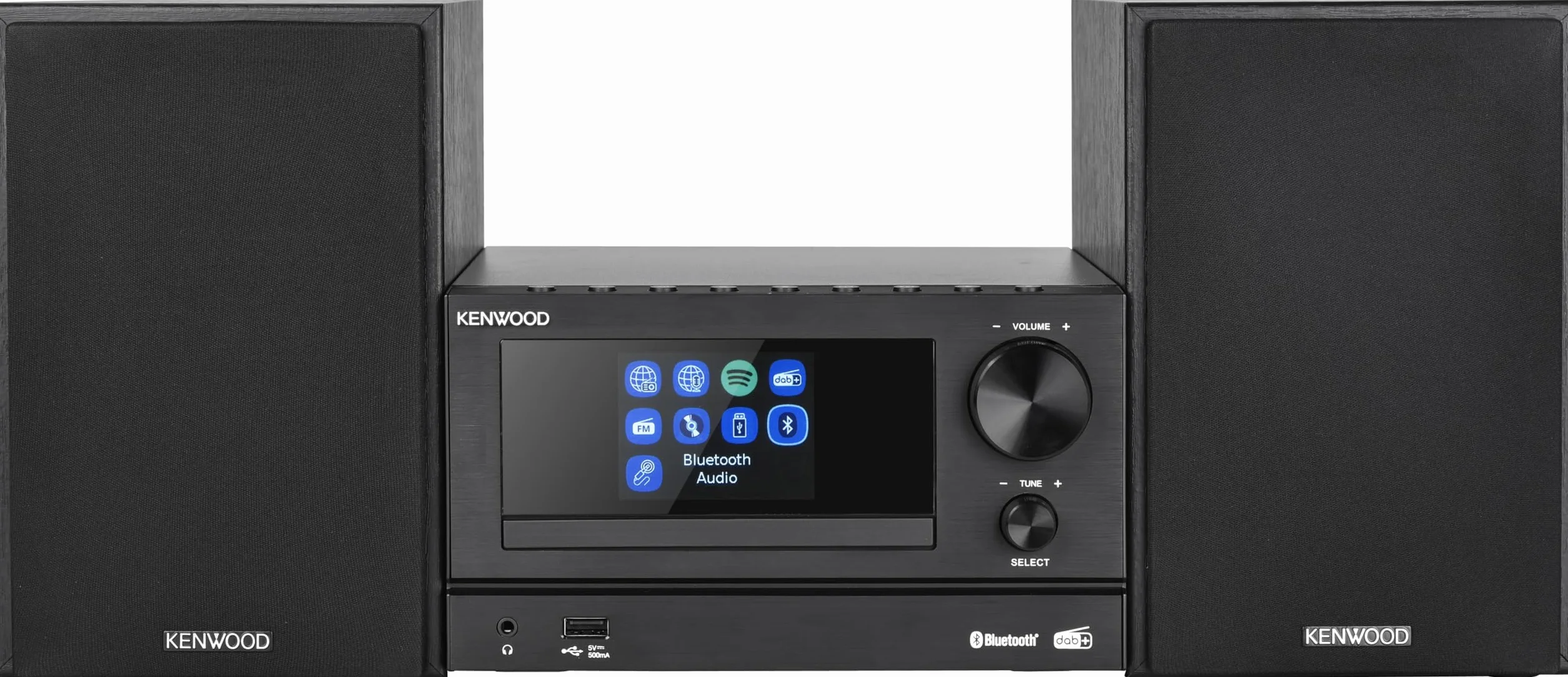 Kenwood M-7000S-B Microcadena Color Negro Bluetooth USB CD Radio Dab+ FM Mini Equipo de Musica