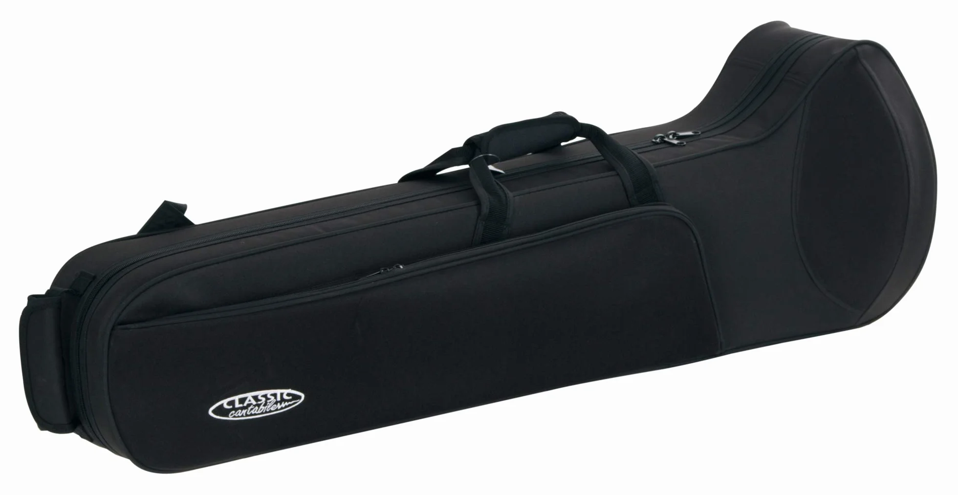 Classic Cantabile Bolsa para trombón - Práctico bolsa acolchado con correas, mochila impermeable resistente al desgarro - ligero estuche para todos trombones comunes - Bolsa exterior para accesorios
