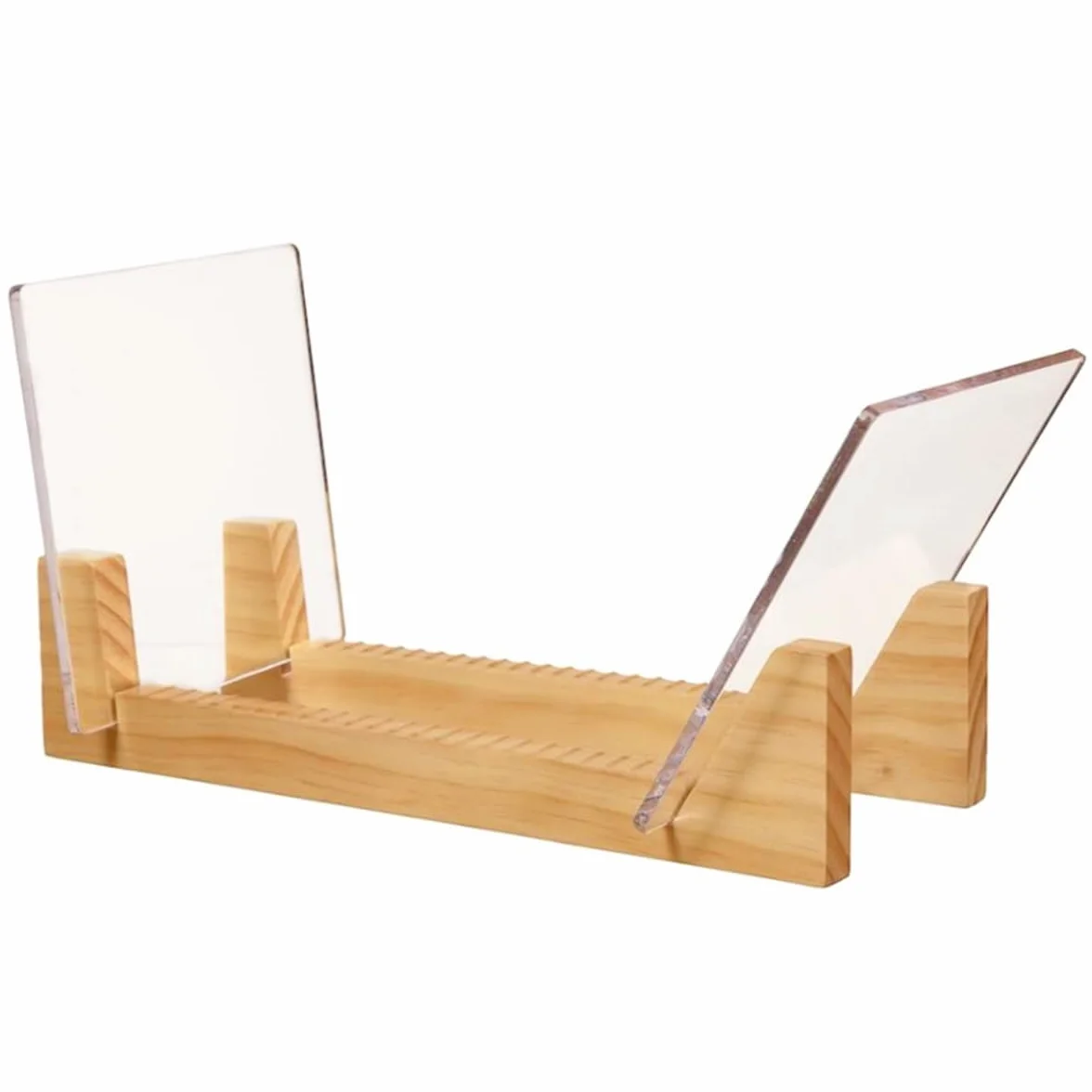 Soporte de madera para discos de vinilo - Soporte para discos de vinilo - Organizador de almacenamiento de álbumes, expositor con capacidad para hasta 50 álbumes, DVD y CD, con