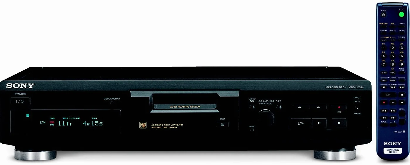 Sony MDS-JE 330 Negro Reproductor de Discos estáticos