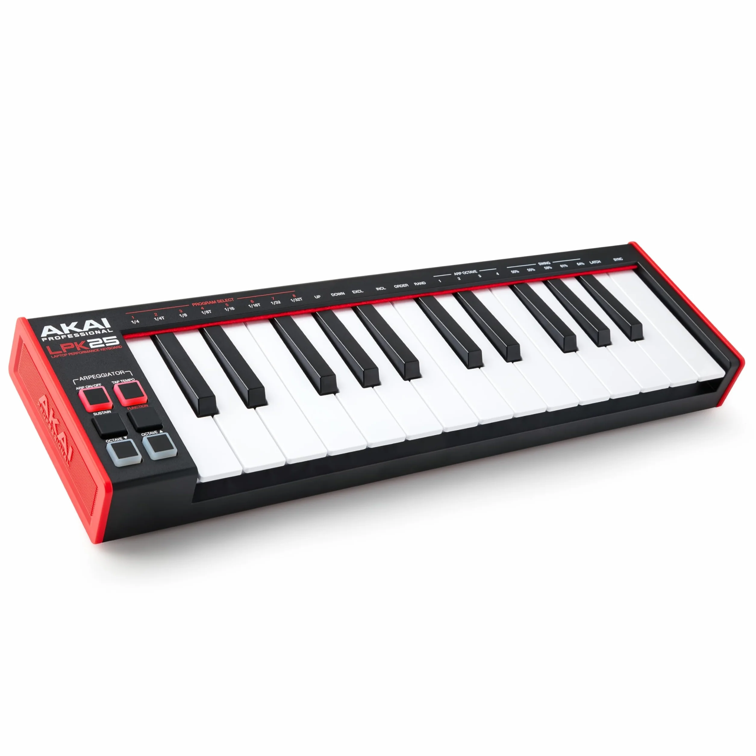 Akai Professional LPK25 MKII - Teclado Controlador MIDI USB con 25 Teclas de Sinte Sensibles para Mac y PC, Arpegiador y Software de Producción Musical