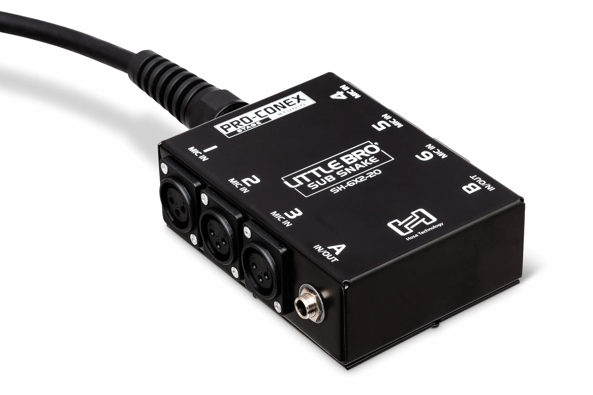 Hosa SH-6X2-50, Pro-Conex Little Bro' Sub Snake, Hosa 6 x XLR Sends and 2 x 1/4 in TRS Returns, 50 ft