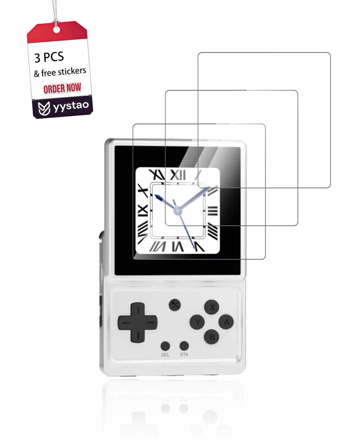 Protector de pantalla para Anbernic RG Rotate Retro Handheld 3,5 pulgadas, película de PET suave, paquete de 3 unidades