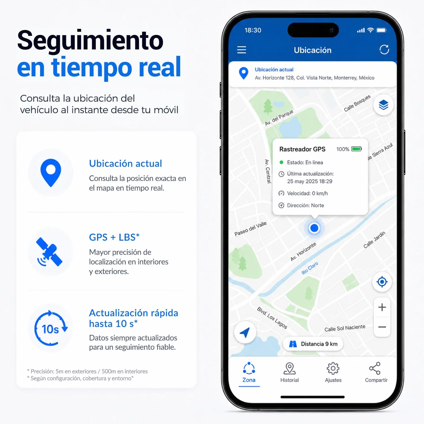 Localizador GPS para Coche y Flotas Batería 20000 mAh, Seguimiento de Varios Vehículos por App/Web/SMS y Llamada, Rastreador GPS IP67 Impermeable, Geovalla, Alertas y Rutas para Camiones y Activos