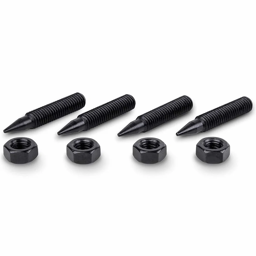 PrecisonGeek Acero Negro M8 45mm Picos/Spikes de Altavoces para HiFi Altavoces de Audio (Conjunto de Cuatro)