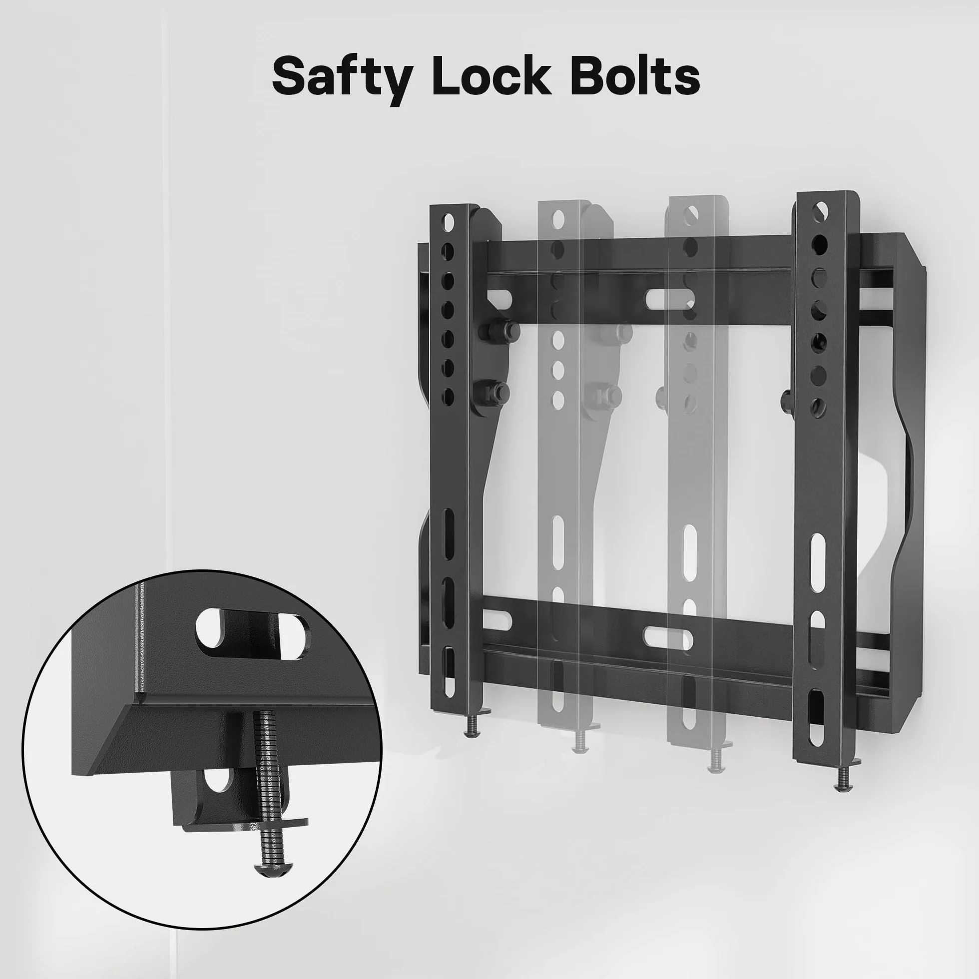 BONTEC Soporte TV Pared Inclinable Ultrafino para 17-45 Pulgadas LED/LCD/OLED Plasma, Máx 30 kg, VESA 200x200mm
