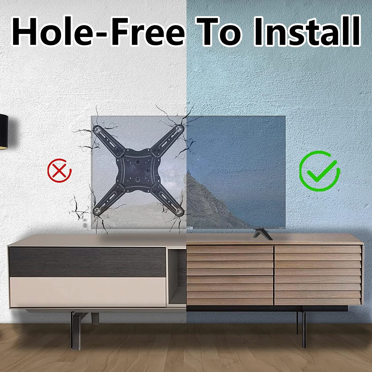 Juego De 2 Patas para LG TV Mueble, Patas De Muebles De TV Base De Soporte para LG Tvs 49 59 55 Y 60 Pulgadas Soporte De Reemplazo para Televisores con Tornillos Negros (49 59 55 Pulgadas)