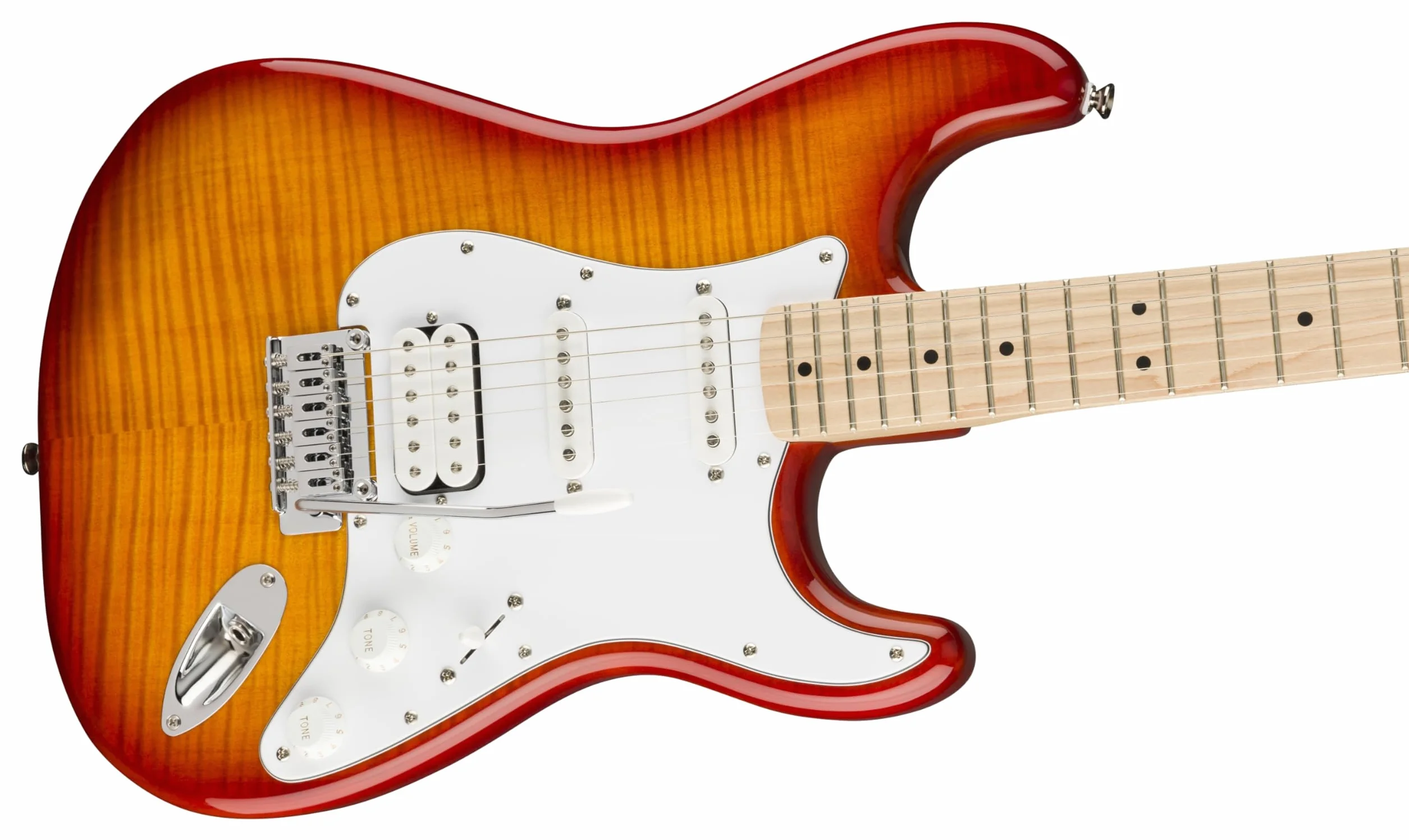 Fender Affinity Stratocaster FMT HSS, guitarra eléctrica, diapasón de arce, Sienna Sunburst