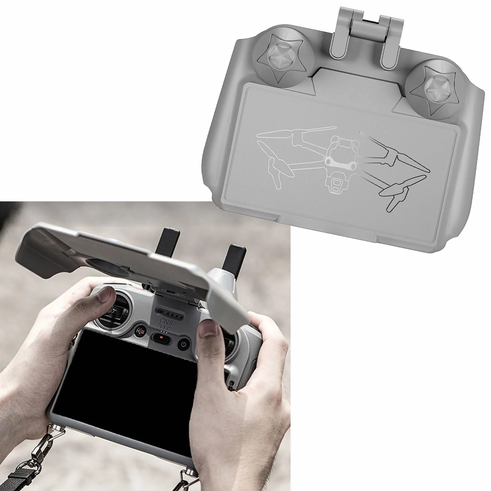 Versatilidad - Parasol remoto ABS para RC2, fácil de instalar, compatibilidad con varios modelos, control remoto