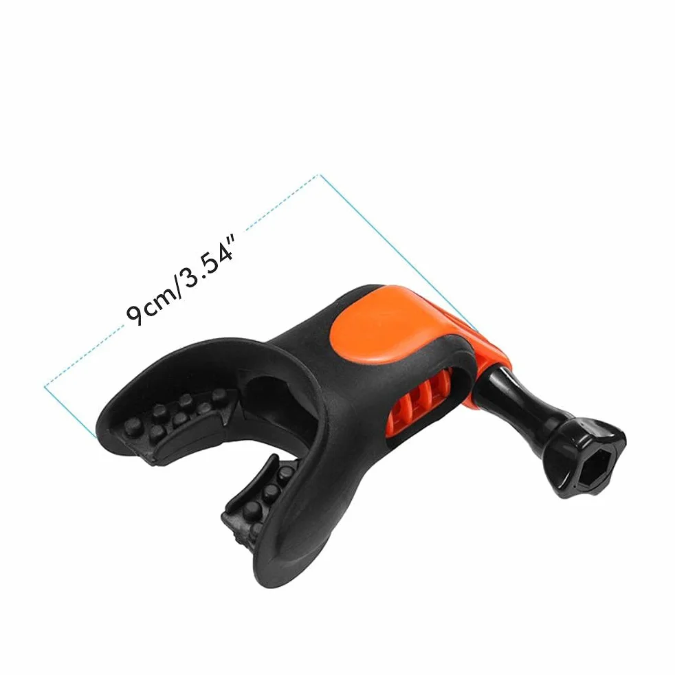 Boquilla de mordida de Surf, Soporte de Boca para Hero 7, 6, 5, Accesorios para cámara de Snowboard y Surf Submarino, Conector portátil, Boquilla de sujeción para Patinaje y Surf