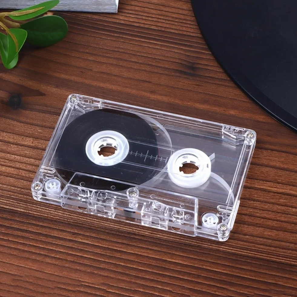 Cinta magnética de audio en blanco, 45/60/90 minutos, tamaño estándar, para grabación de voz y música, almacenamiento compacto, uso profesional y de archivo (45 minutos)