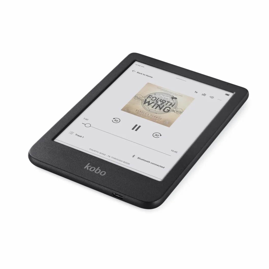 Kobo Clara Colour eReader 6" E Ink Kaleido 3 Pantalla Color sin Reflejos Modo Oscuro Resistente al Agua Audiolibros 16 GB Negro