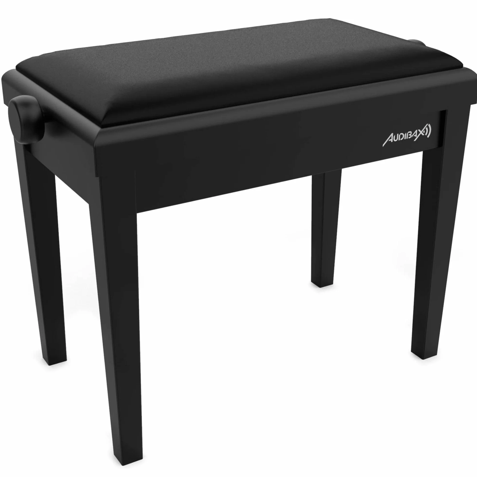 Audibax KB600 Black Banco para Piano Teclado Ajustable Regulable. Acolchado
