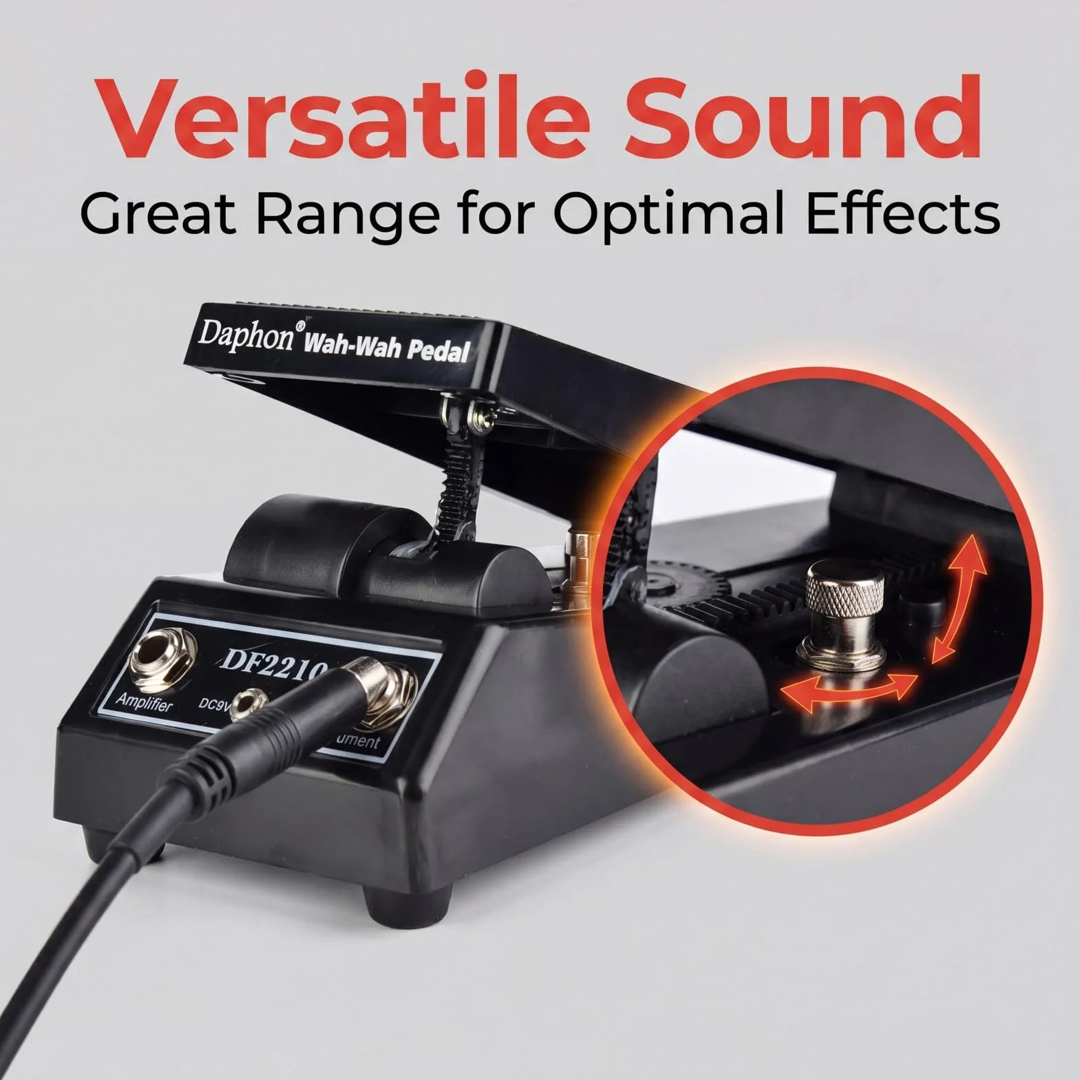 Naroote Pedal Wah, DF2210 Pedal Wah-Wah clásico Pedal de Efecto de Guitarra Wah