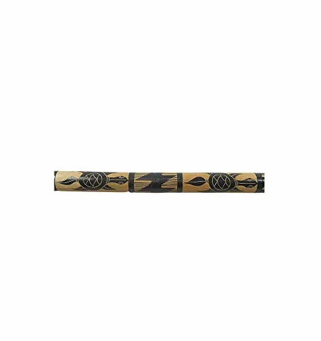 Didgeridoo de bambú tallado con diseño de tortugas – 120 cm