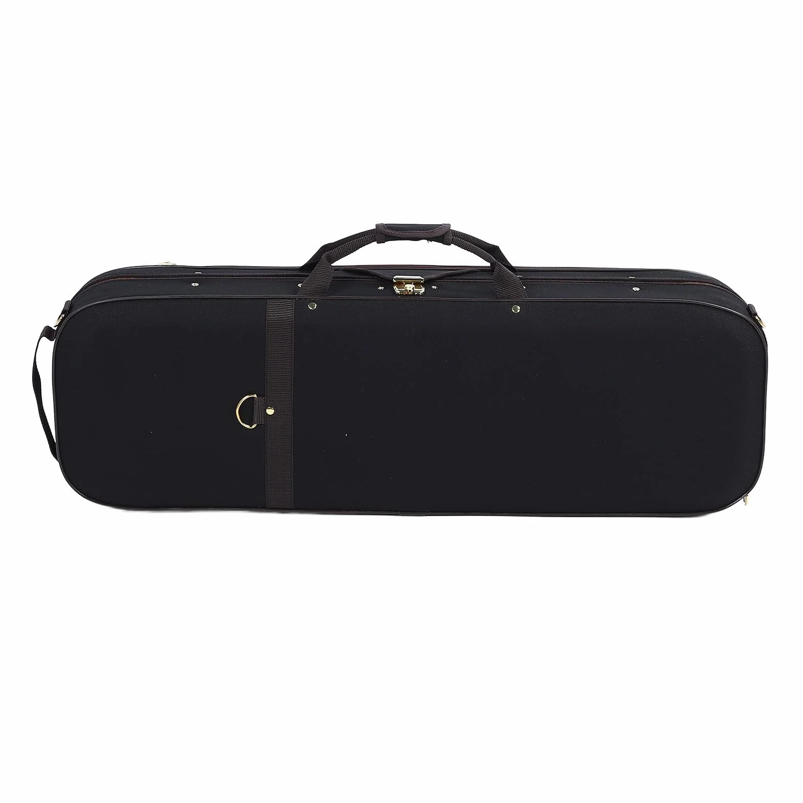 Caja de Violín de Tamaño 4/4 con Higrómetro Estuche de Violín de Carcasa Dura Mochila Estuche de Protección de Instrumentos Musicales de Tela Oxford