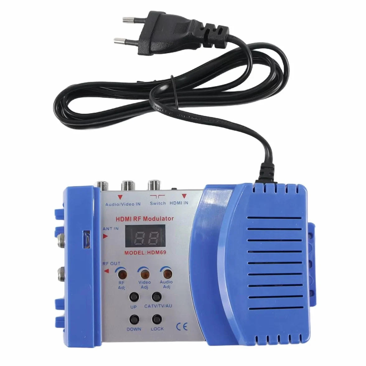 Modulador HD AV a RF HDM6 PLL controlado por MCU con HDMI 1.3 Soporte HDCP 1.3 Rango de frecuencia de 45-870 MHz Entrada de múltiples resoluciones