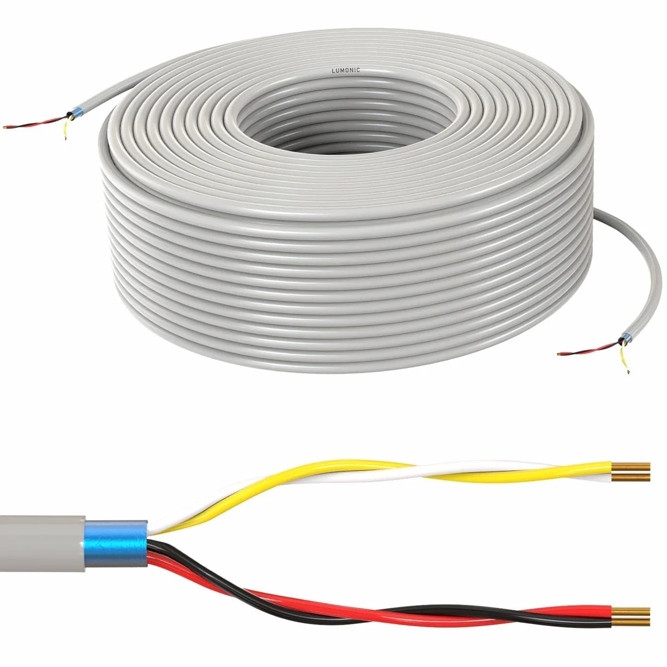 Cable telefónico JYSTY 2x2x0,6mm CCA 50m escudado telecomunicaciones