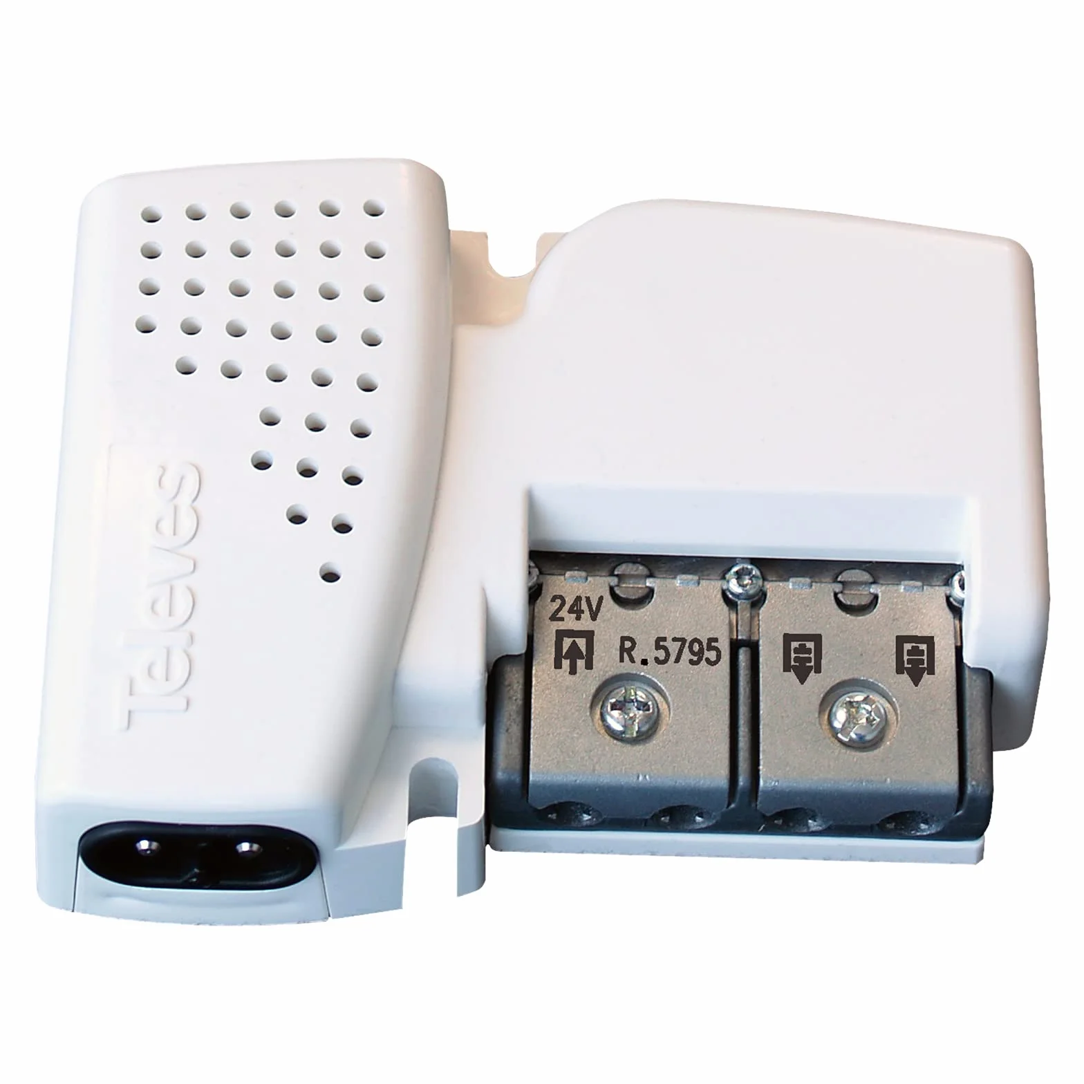 Kit Amplificador 36 dB + Fuente de alimentación 24V 2 Salidas. Segundo dividendo Digital 5G. No Compatible con parabólica