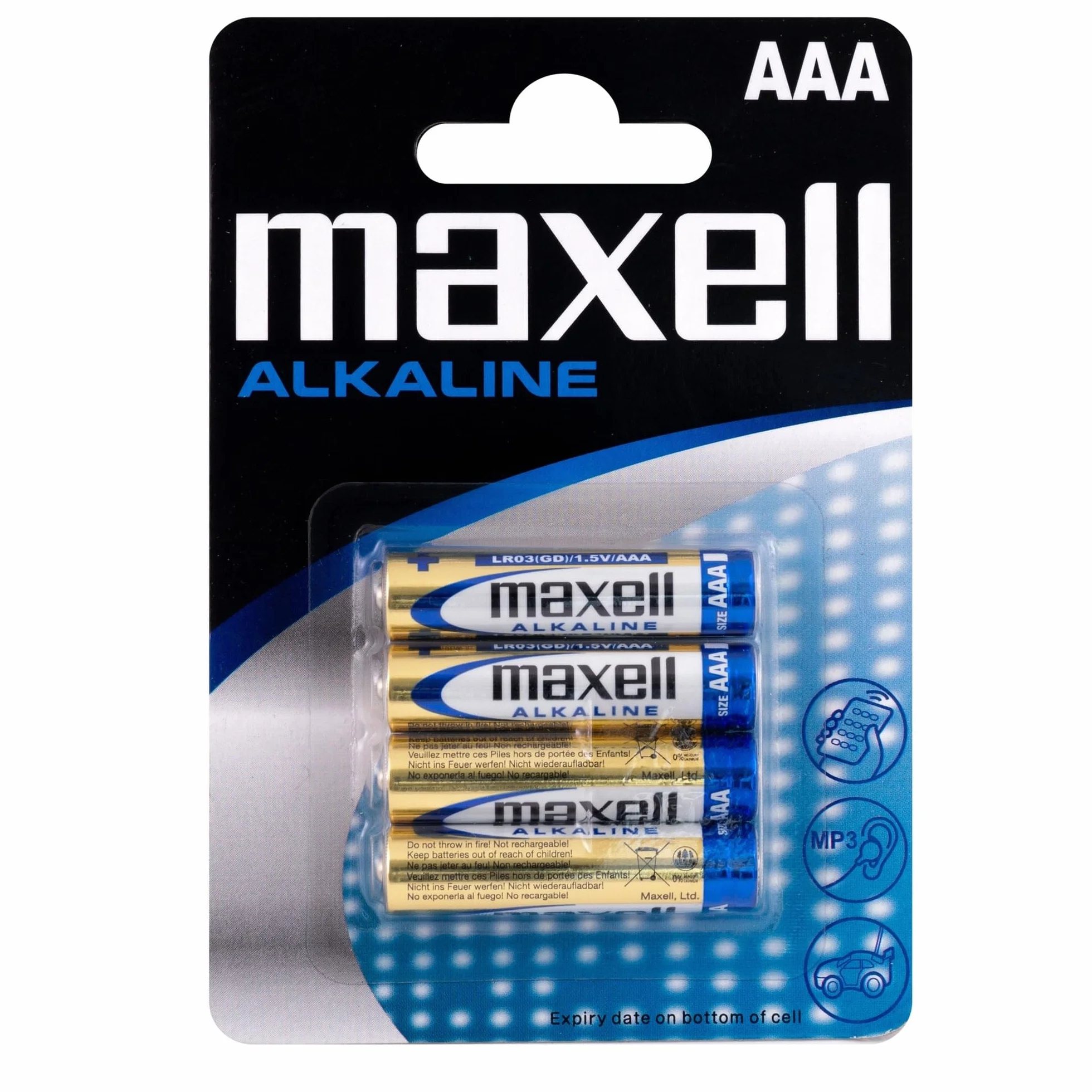 Maxell LR03-B4MXL Bateria alcalina AAA 1.5V pack 4 unidades